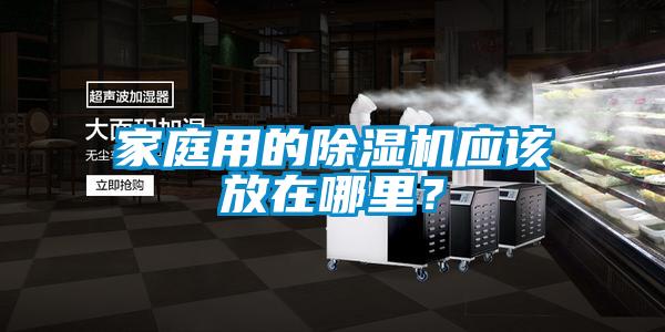家庭用的除濕機應該放在哪里？