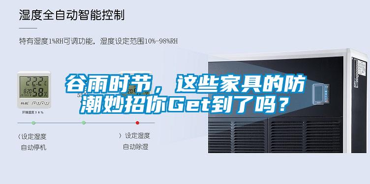 谷雨時節，這些家具的防潮妙招你Get到了嗎？