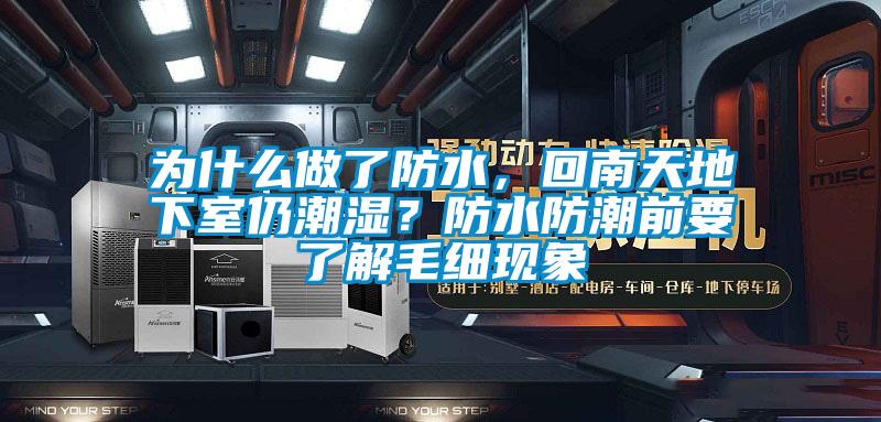 為什么做了防水，回南天地下室仍潮濕？防水防潮前要了解毛細現象