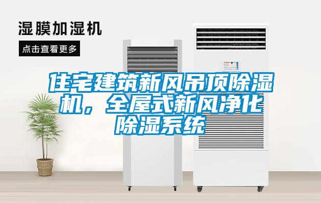 住宅建筑新風吊頂除濕機，全屋式新風凈化除濕系統