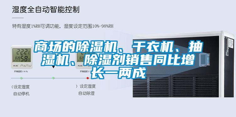 商場的除濕機(jī)、干衣機(jī)、抽濕機(jī)、除濕劑銷售同比增長一兩成
