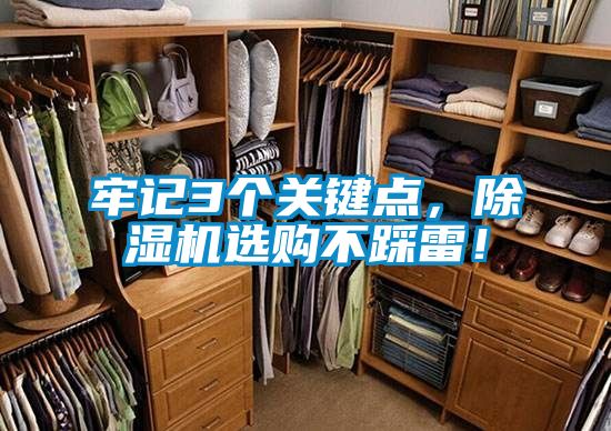 牢記3個關鍵點，除濕機選購不踩雷！