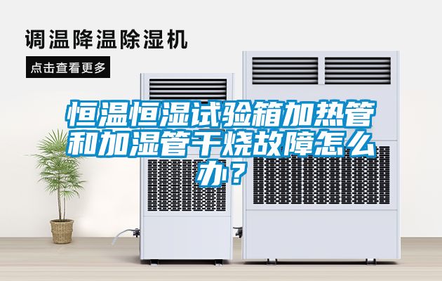 恒溫恒濕試驗箱加熱管和加濕管干燒故障怎么辦？