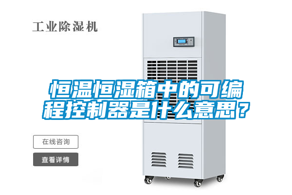 恒溫恒濕箱中的可編程控制器是什么意思？