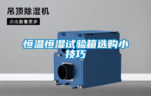 恒溫恒濕試驗(yàn)箱選購(gòu)小技巧