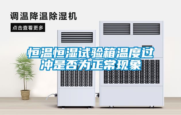 恒溫恒濕試驗箱溫度過沖是否為正?，F象