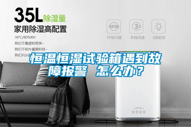 恒溫恒濕試驗(yàn)箱遇到故障報(bào)警 怎么辦？
