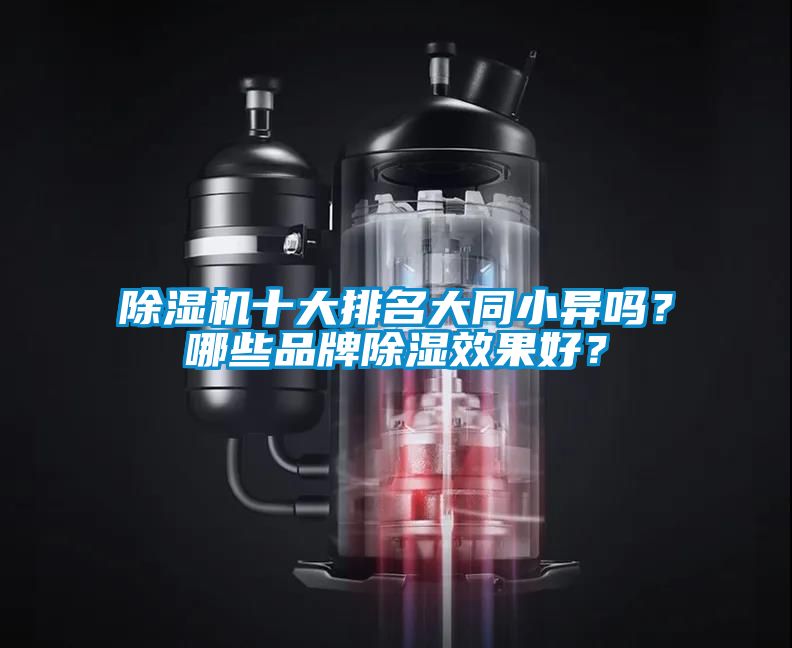 除濕機十大排名大同小異嗎？哪些品牌除濕效果好？