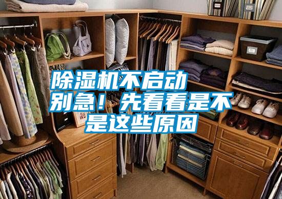除濕機(jī)不啟動(dòng)   別急！先看看是不是這些原因