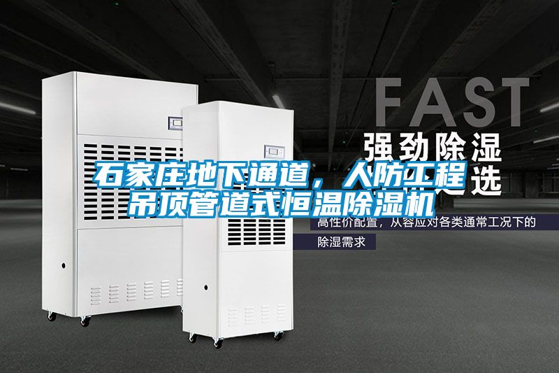 石家莊地下通道，人防工程吊頂管道式恒溫除濕機