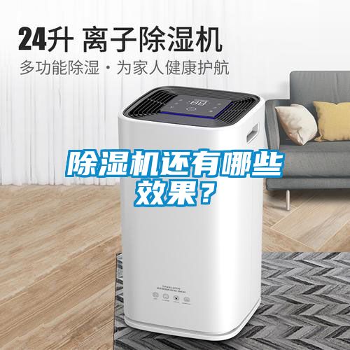 除濕機還有哪些效果？